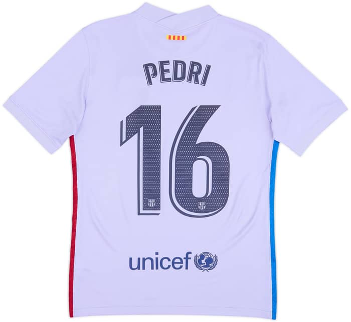 Camiseta de visitante del Barcelona 2021-22 Pedri #16 - 6/10 - (S)
