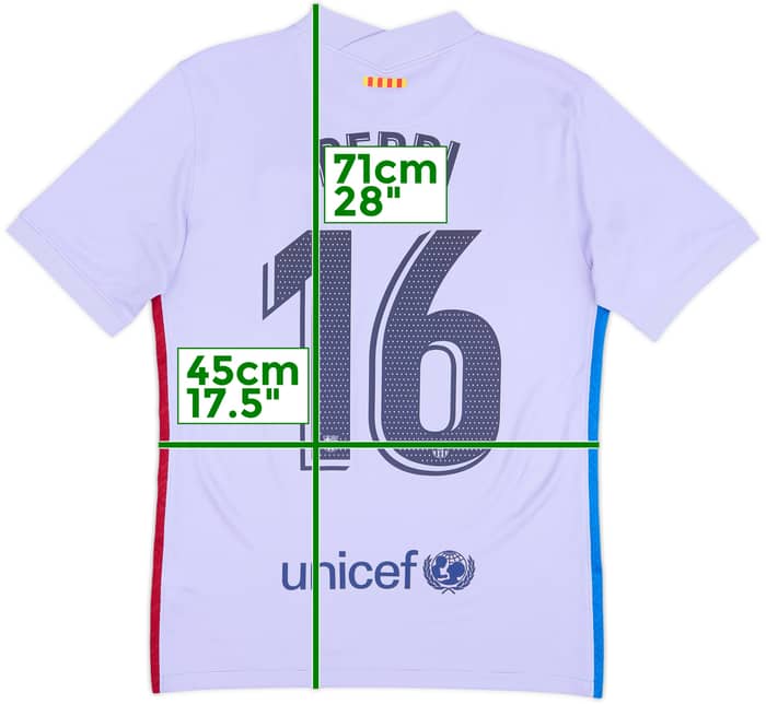 Camiseta de visitante del Barcelona 2021-22 Pedri #16 - 6/10 - (S)