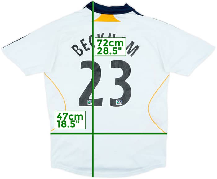2007-08 LA Galaxy Home Shirt Beckham #23 - 7/10 - (M)