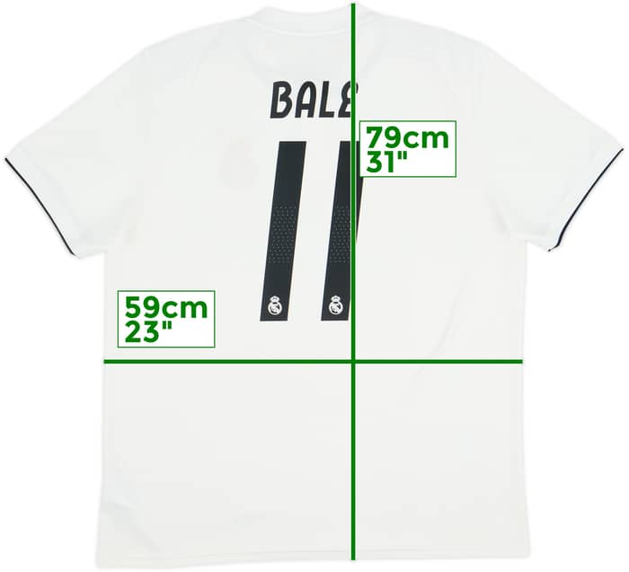 2018-19 Real Madrid Home Shirt Bale #11 - 10/10 - (XL)