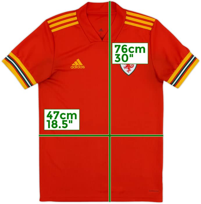2020-21 Wales Home Shirt - 8/10 - (S)