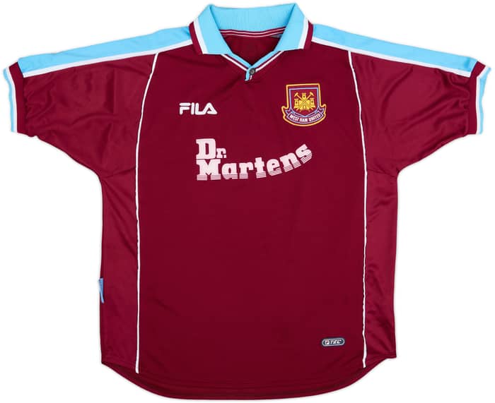 1999-01 West Ham Home Shirt Suker #9 - 8/10 - (XL)