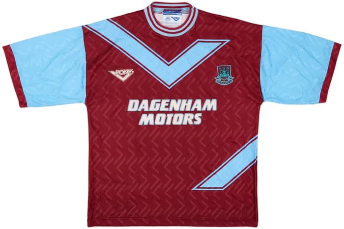 1993-95 West Ham Home Shirt - 8/10 - (XXL)