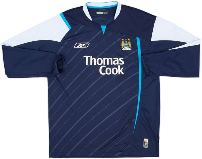 2005-06 Manchester City Away L/S Shirt Vassell #11 - 6/10 - (L)