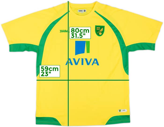 2010-11 Norwich Home Shirt - 9/10 - (XL)