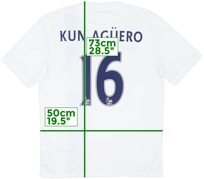 2013-14 Manchester City Third Shirt Kun Aguero #16 - 8/10 - (M)
