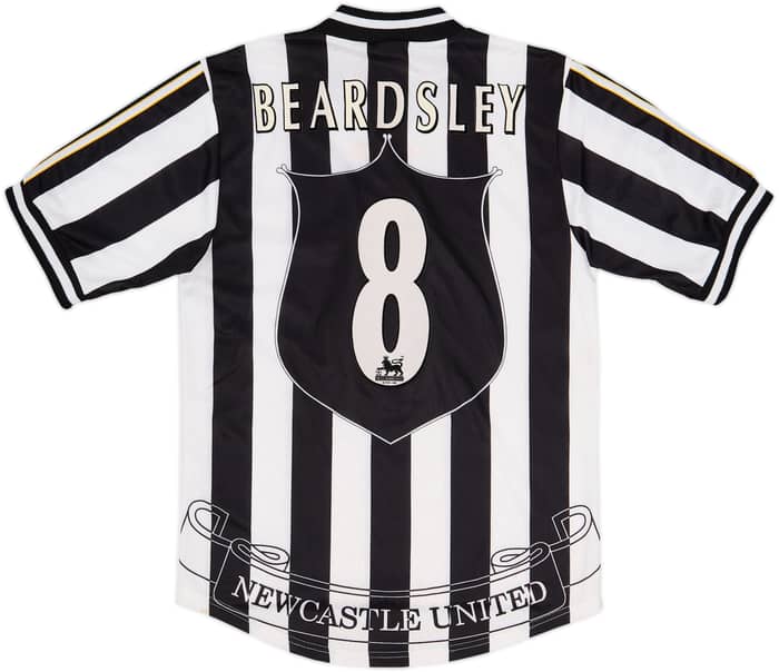 1997-99 Newcastle Home Shirt Beardsley #8 - 7/10 - (S)