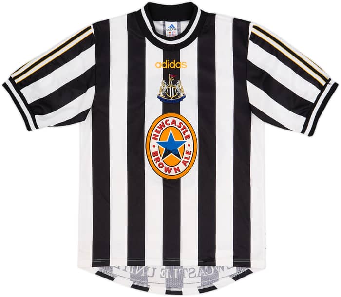 1997-99 Newcastle Home Shirt Beardsley #8 - 7/10 - (S)