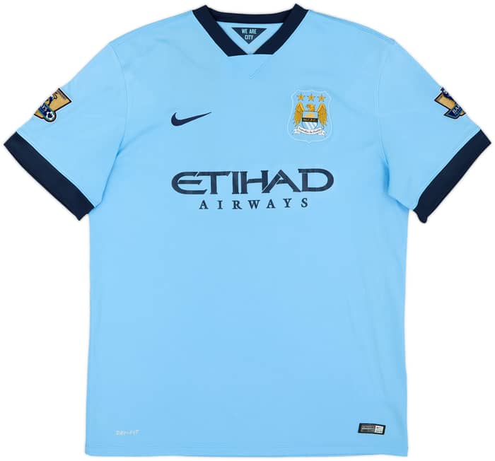 2014-15 Manchester City Home Shirt Zabaleta #5 - 8/10 - (XL)