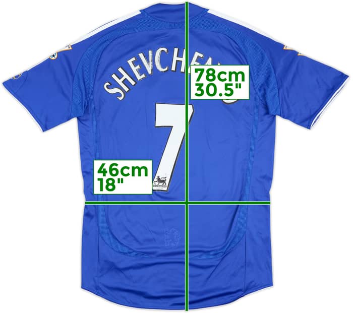 2006-08 Chelsea Home Shirt Shevchenko #7 - 5/10 - (S)