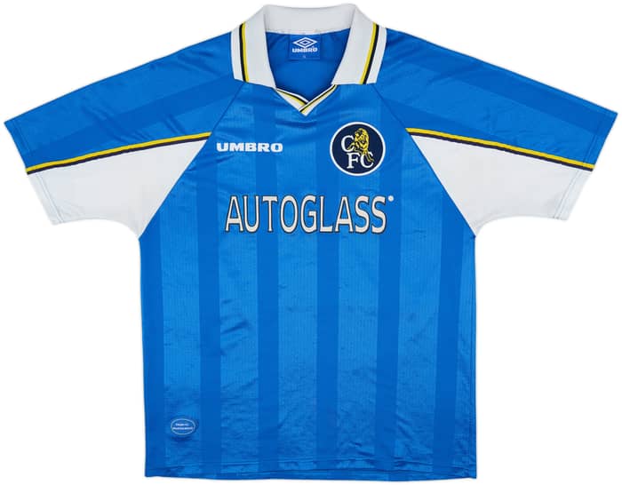1997-99 Chelsea Home Shirt Zola #25 - 8/10 - (XL)