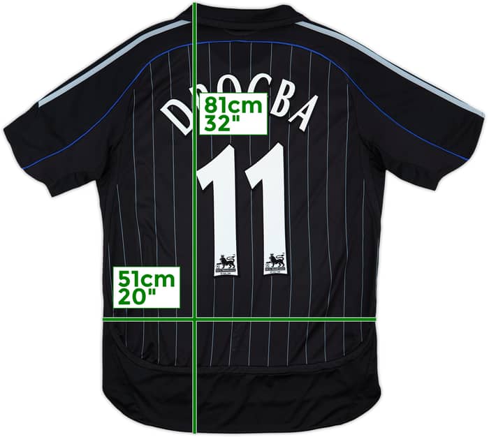 2006-07 Chelsea Third Shirt Drogba #11 - 8/10 - (M)