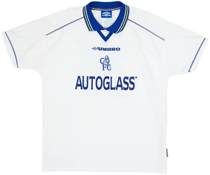 1998-00 Chelsea Away Shirt Zola #25 - 8/10 - (XL)