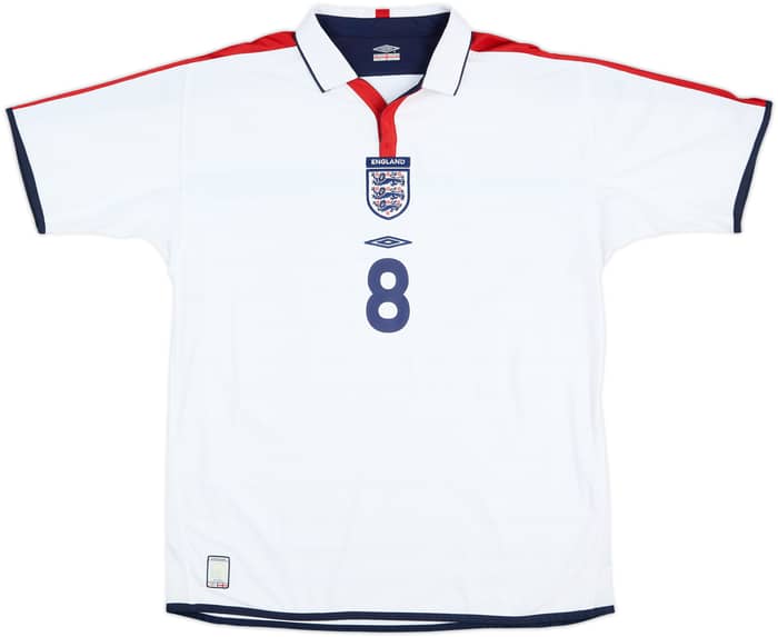 2003-05 England Home Shirt Scholes #8