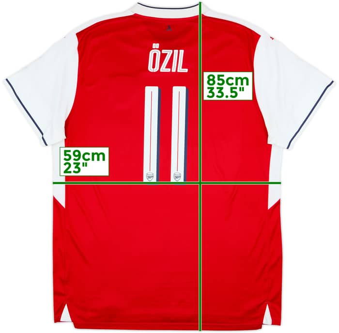 2016-17 Arsenal Home Shirt Ozil #11 - 6/10 - (XXL)