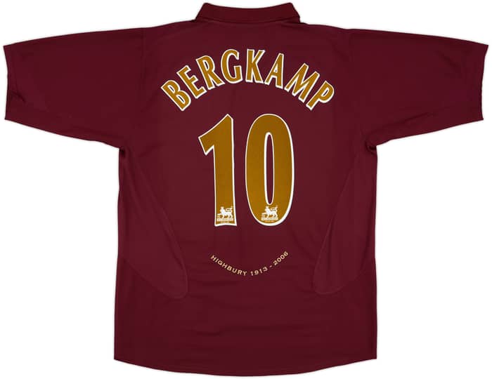 2005-06 Arsenal Home Shirt Bergkamp #10 - 10/10 - (XL)