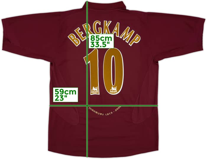 2005-06 Arsenal Home Shirt Bergkamp #10 - 10/10 - (XL)