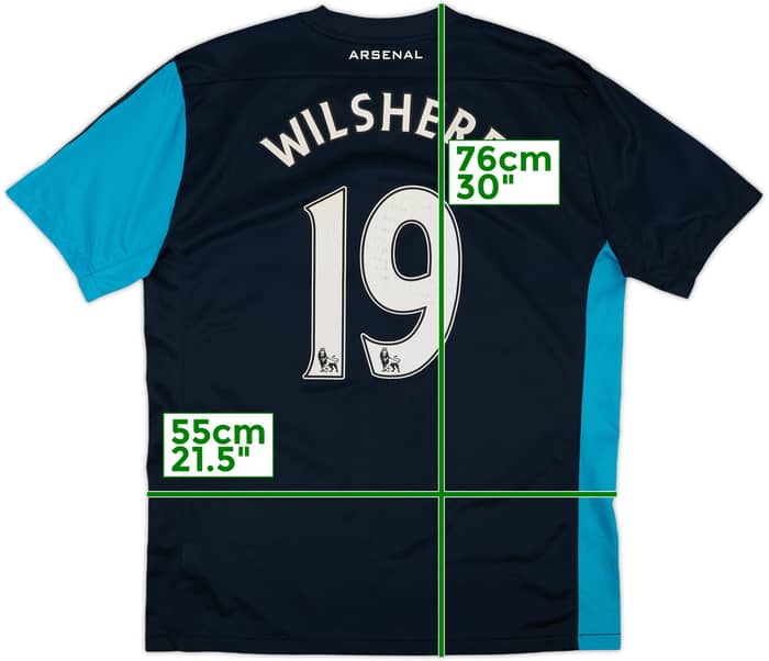 2011-12 Arsenal Away Shirt Wilshere #19 - 7/10 - (L)