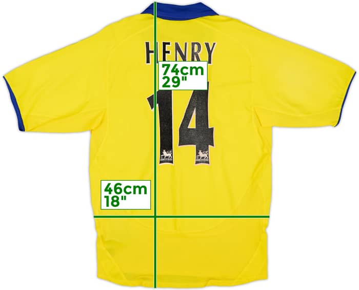 2003-05 Arsenal Away Shirt Henry #14 - 6/10 - (S)