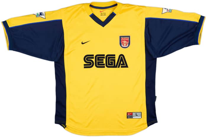 1999-01 Arsenal Away Shirt Silvinho #16 - 8/10 - (L)