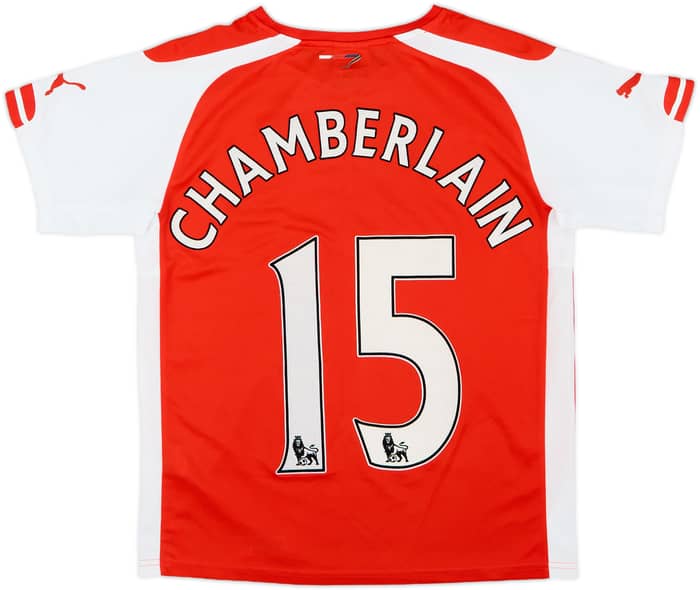 2014-15 Arsenal Home Shirt Chamberlain #15 - 6/10 - (XL.Boys)