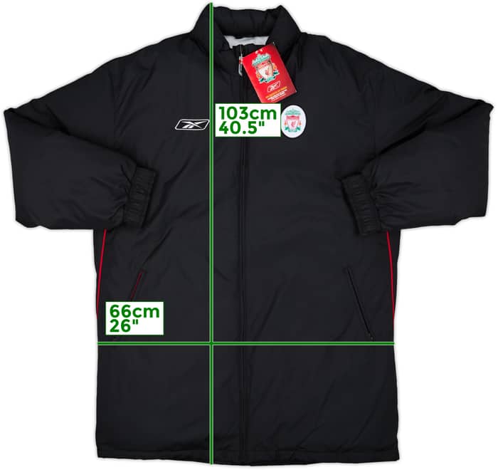 2003-04 Liverpool Reebok Padded Bench Coat (XL)