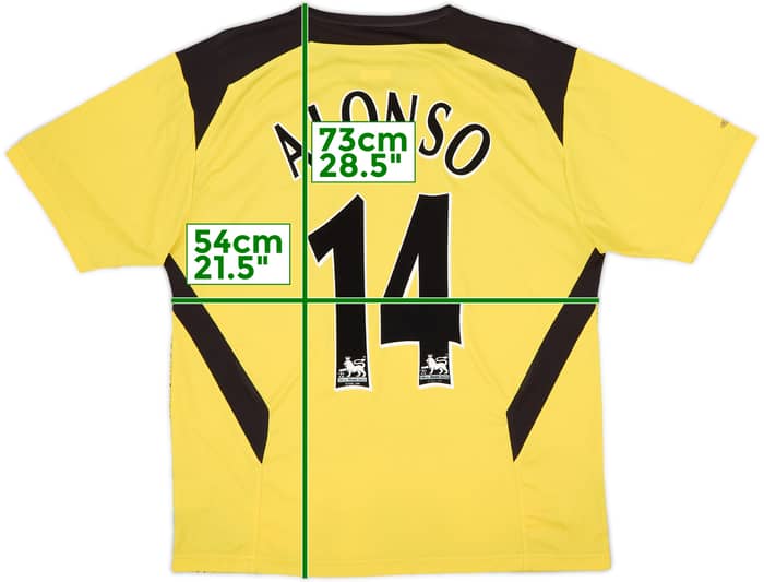 Camiseta de visitante del Liverpool 2004-06 Alonso #14 - 6/10 - (L)