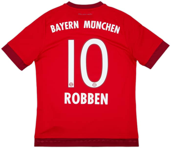 2015-16 Bayern Munich Home Shirt Robben #10 - 9/10 - (XL.Boys)