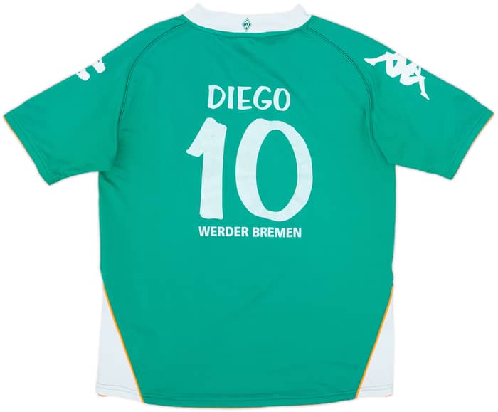 2007-08 Werder Bremen Home Shirt Diego #10 - 6/10 - (XL.Boys)