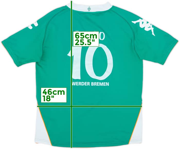 2007-08 Werder Bremen Home Shirt Diego #10 - 6/10 - (XL.Boys)