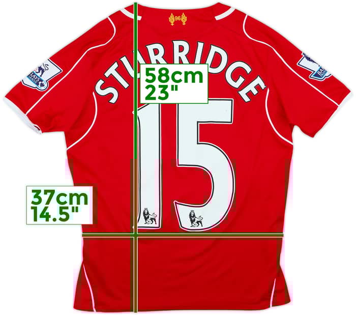 2014-15 Liverpool Home Shirt Sturridge #15 - 5/10 - (M.Boys)