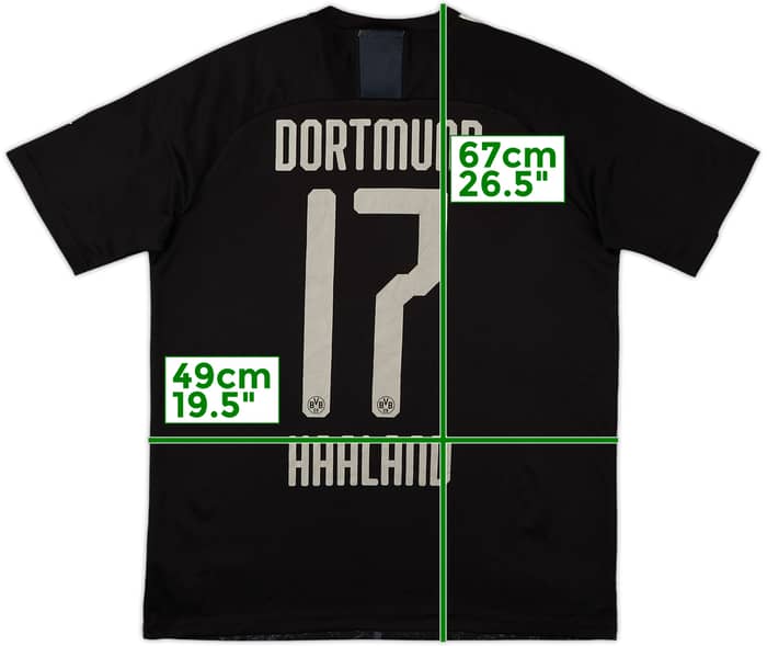 2019-20 Borussia Dortmund Away Shirt Haaland #17 - 6/10 - (XL.Boys)