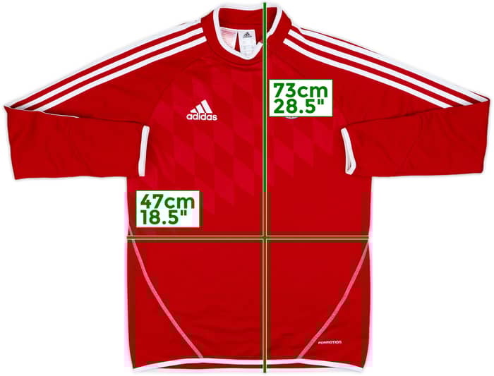 2013-14 Bayern Munich adidas 1/4 Zip Drill Top - 8/10 - (XL.Boys)