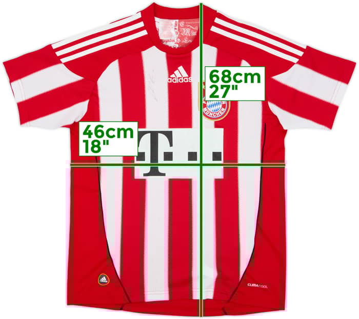 2010-11 Bayern Munich Signed Home Shirt - 8/10 - (L.Boys)