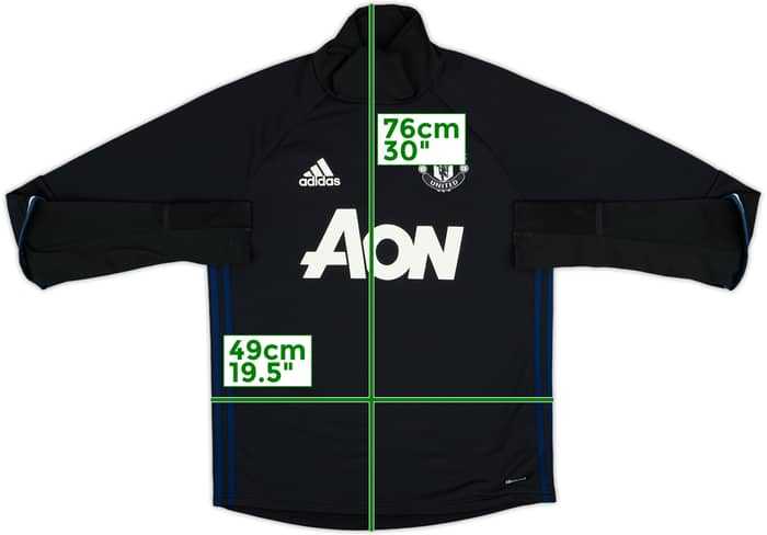 2016-17 Manchester United adidas Drill Top - 7/10 - (M)