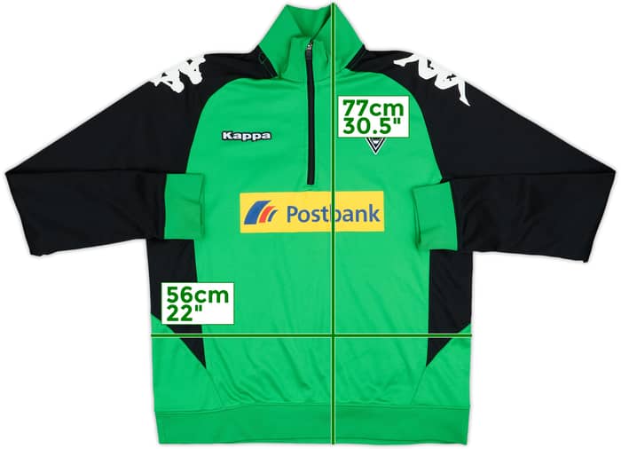 2014-15 Borussia Monchengladbach Kappa 1/4 Zip Training Top - 8/10 - (XL)