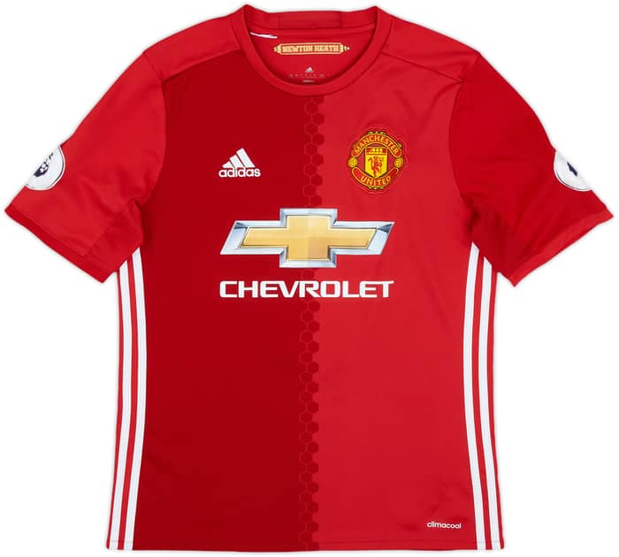 2016-17 Manchester United Home Shirt Pogba #6 - 6/10 - (XL.Boys)