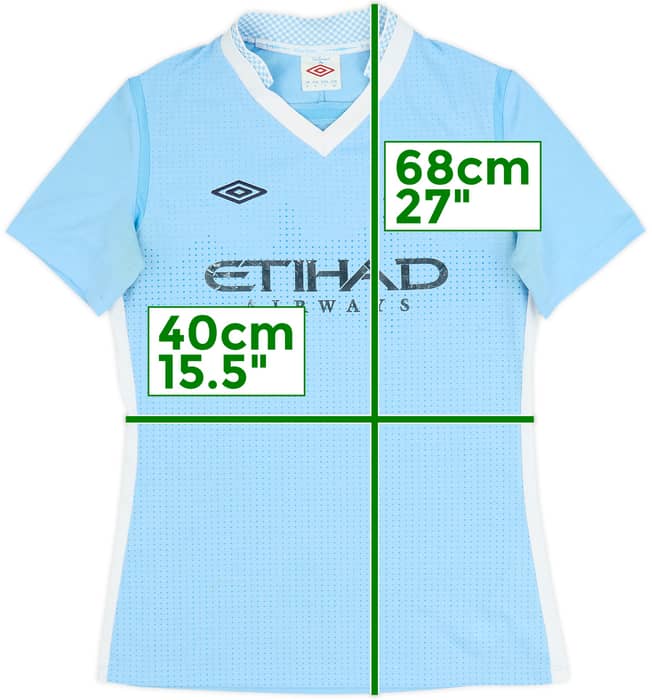 2011-12 Manchester City Home Shirt - 6/10 - (Women's S)