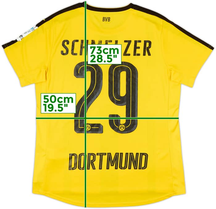 2016-17 Borussia Dortmund Home Shirt Schmelzer #29 - 5/10 - (Women's L)