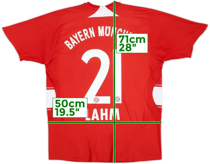 2008-09 Bayern Munich Home Shirt Lahm #21 - 8/10 - (XL.Boys)