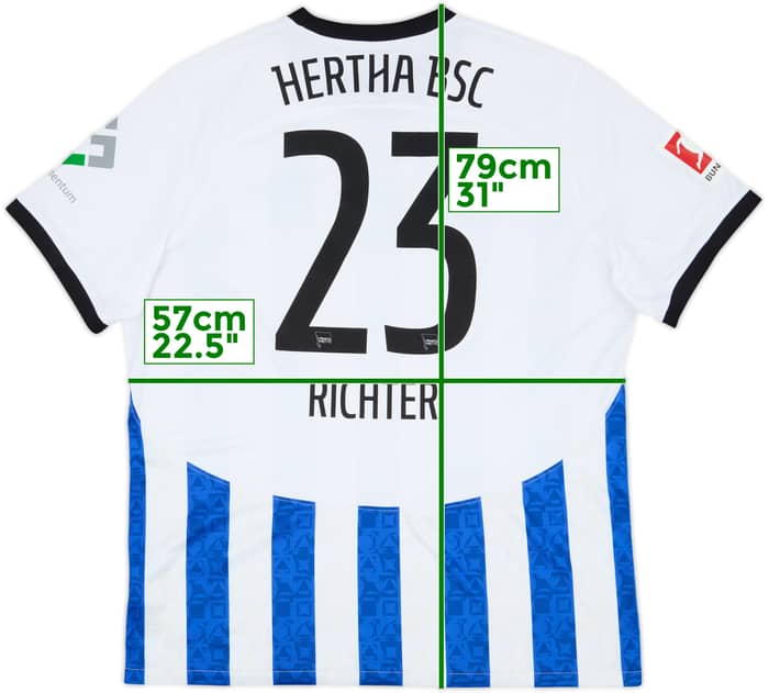 2022-23 Hertha Berlin Home Shirt Richter #23 - 8/10 - (XL)