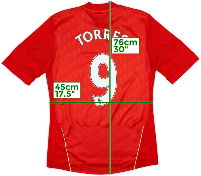 2010-12 Liverpool Home Shirt Torres #9 - 5/10 - (S)