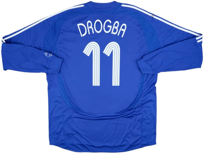 2006-08 Chelsea Home L/S Shirt Drogba #11 - 8/10 - (XXL)