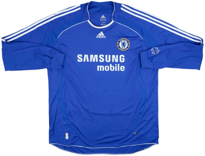 2006-08 Chelsea Home L/S Shirt Drogba #11 - 8/10 - (XXL)