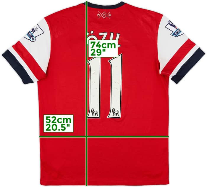 2012-14 Arsenal Home Shirt Ozil #11 - 5/10 - (M)