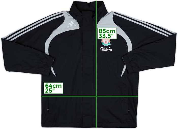2008-09 Liverpool adidas Hooded Rain Jacket - 5/10 - (L/XL)