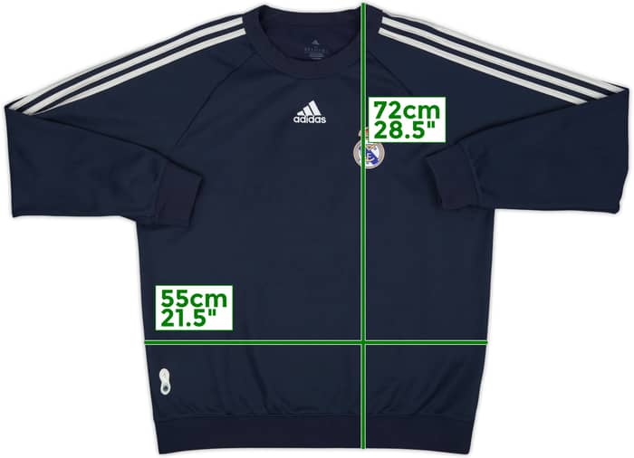 2021-21 Real Madrid adidas Teamgeist Sweat Top - 8/10 - (M)