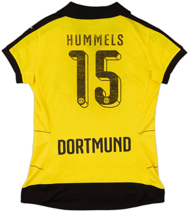 2015-16 Borussia Dortmund Home Shirt Hummels #15 - 5/10 - (Women's S)