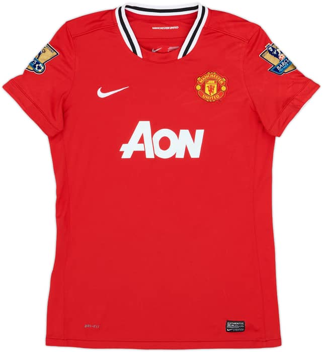 2011-12 Manchester United Home Shirt Giggs #11 - 6/10 - (Women's M)