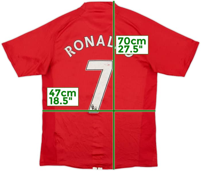 2007-09 Manchester United Home Shirt Ronaldo #7 - 5/10 - (S)